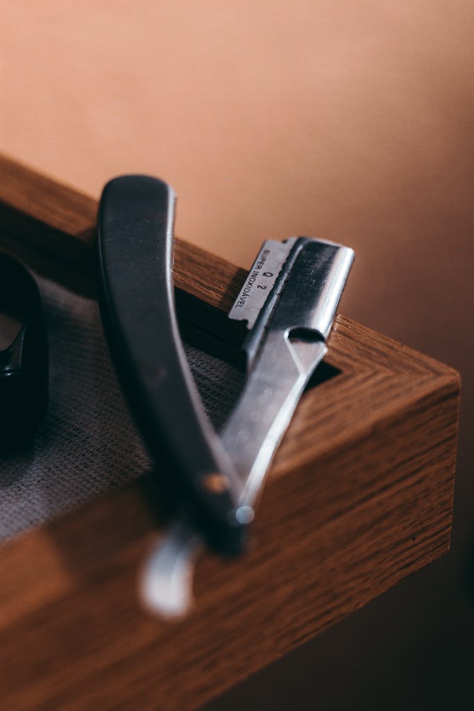 A Blade Shaver in Close-up Shot