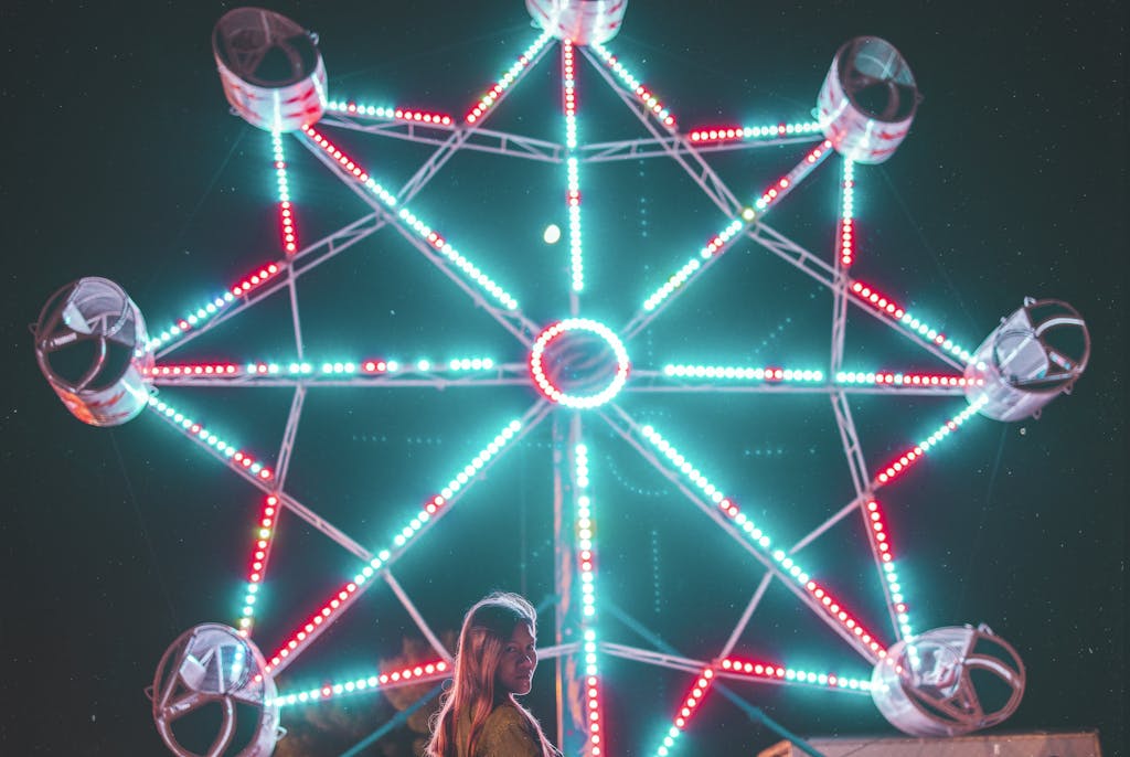 Ferris Wheel at Night